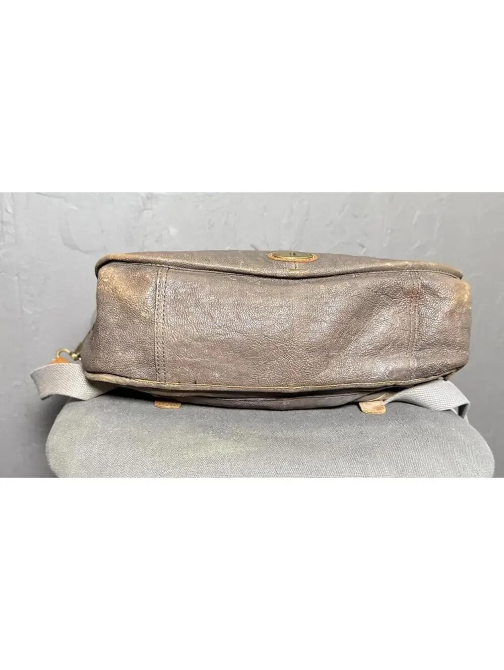Y2K Leather Messenger Bag from FOSSIL Crossbody or Top Handle Laptop Bag